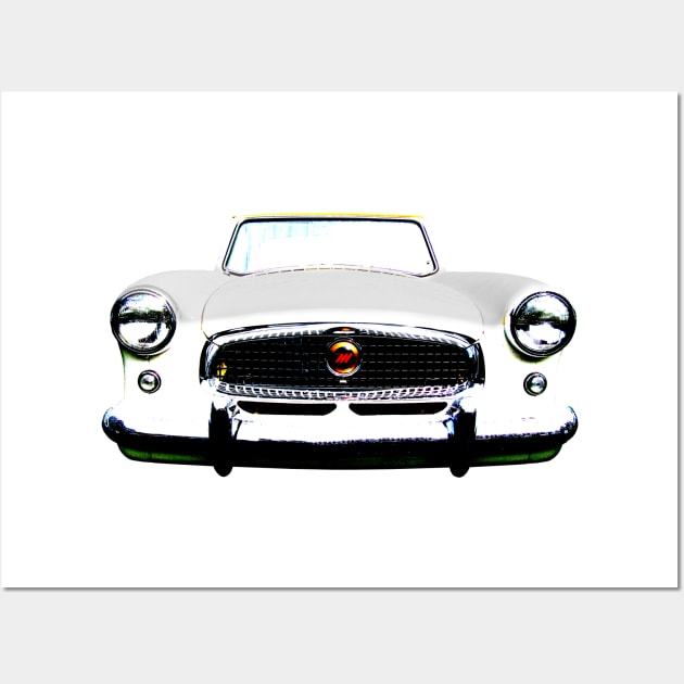 Nash Metropolitan 1950s classic car high contrast Wall Art by soitwouldseem